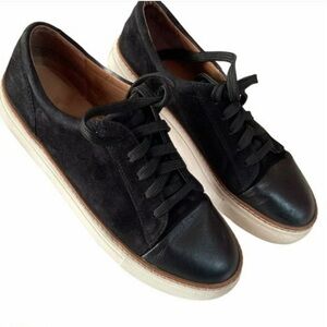 Caslon black suede  low top platform sneakers 8.5 M